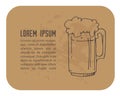 Beer template-19 Royalty Free Stock Photo